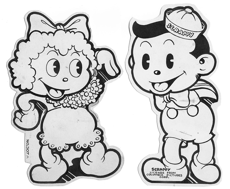 Scrappy pull toy art Scrappy pull toy art