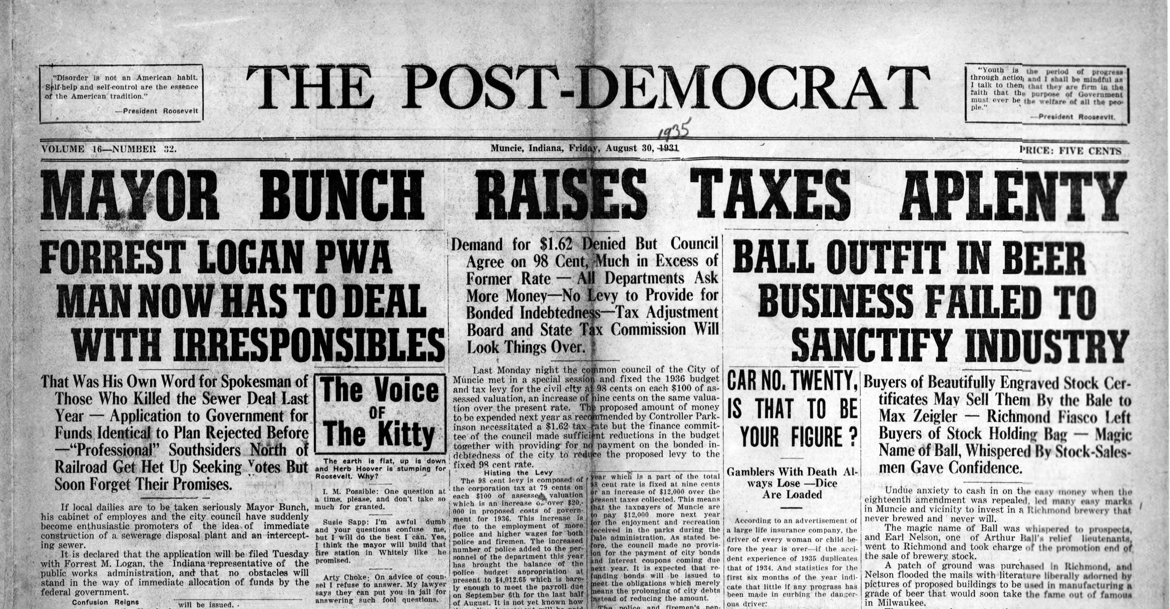 Post-Democrat headline